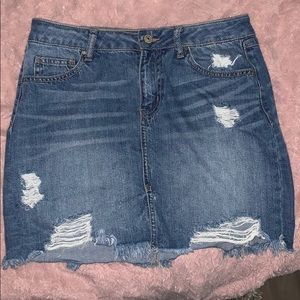 vintage denim skirt